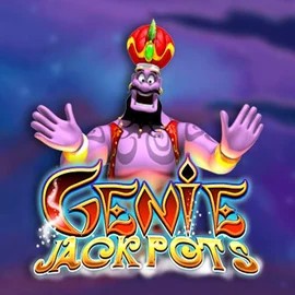 Jackpots logo of Genie Jackpots from Blueprint Gaming at Vox Casino