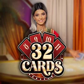 32 Cards by Ezugi, showcased at vox-casinos.org – game logo