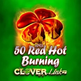 Official Slots logo: 50 Red Hot Burning Clover Links by Novomatic at Vox Casino