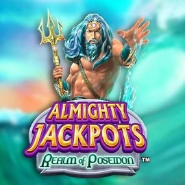 Official Jackpots logo: Almighty Jackpots – Realm of Poseidon by Novomatic at Vox Casino