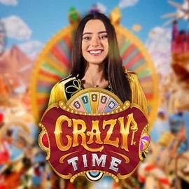 Crazy Time slot icon by Evolution, available at Vox Casino
