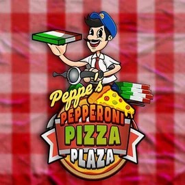 Peppe’s Pepperoni Pizza Plaza logo by Pragmatic Play at Vox Casino