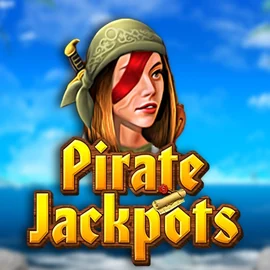 Pirate Jackpots online game logo by Belatra Games on vox-casinos.org