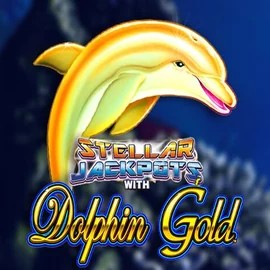 Dolphin Gold with Stellar Jackpots slot icon by Lightning Box Game, available at Vox Casino