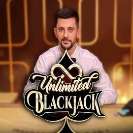 Unlimited Blackjack online game logo by Ezugi on vox-casinos.org